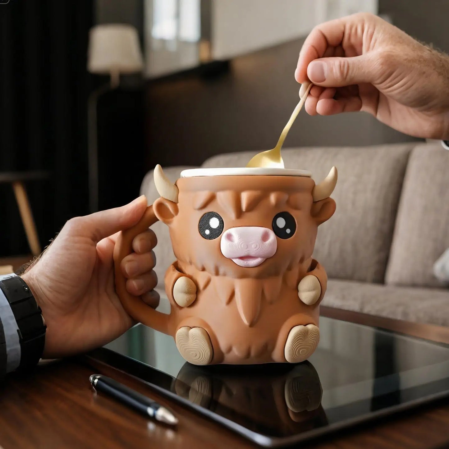 MugsyCup - Highland Cow Ice Cream Pint Holder